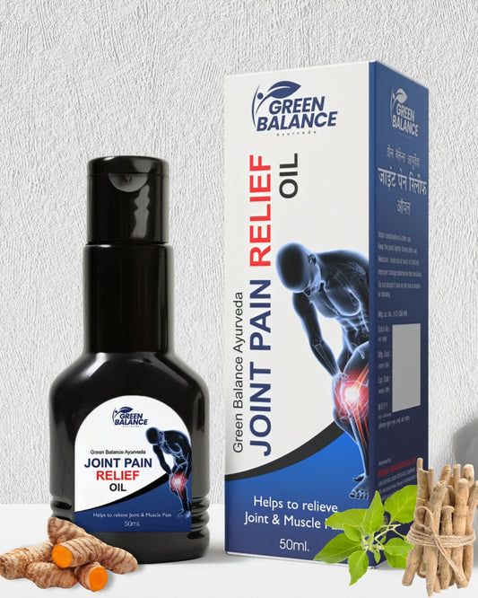 Green Balance Ayurveda Joint Pain Relief Oil | For Joint, Back, Knee & Shoulder Pain | 50ML
